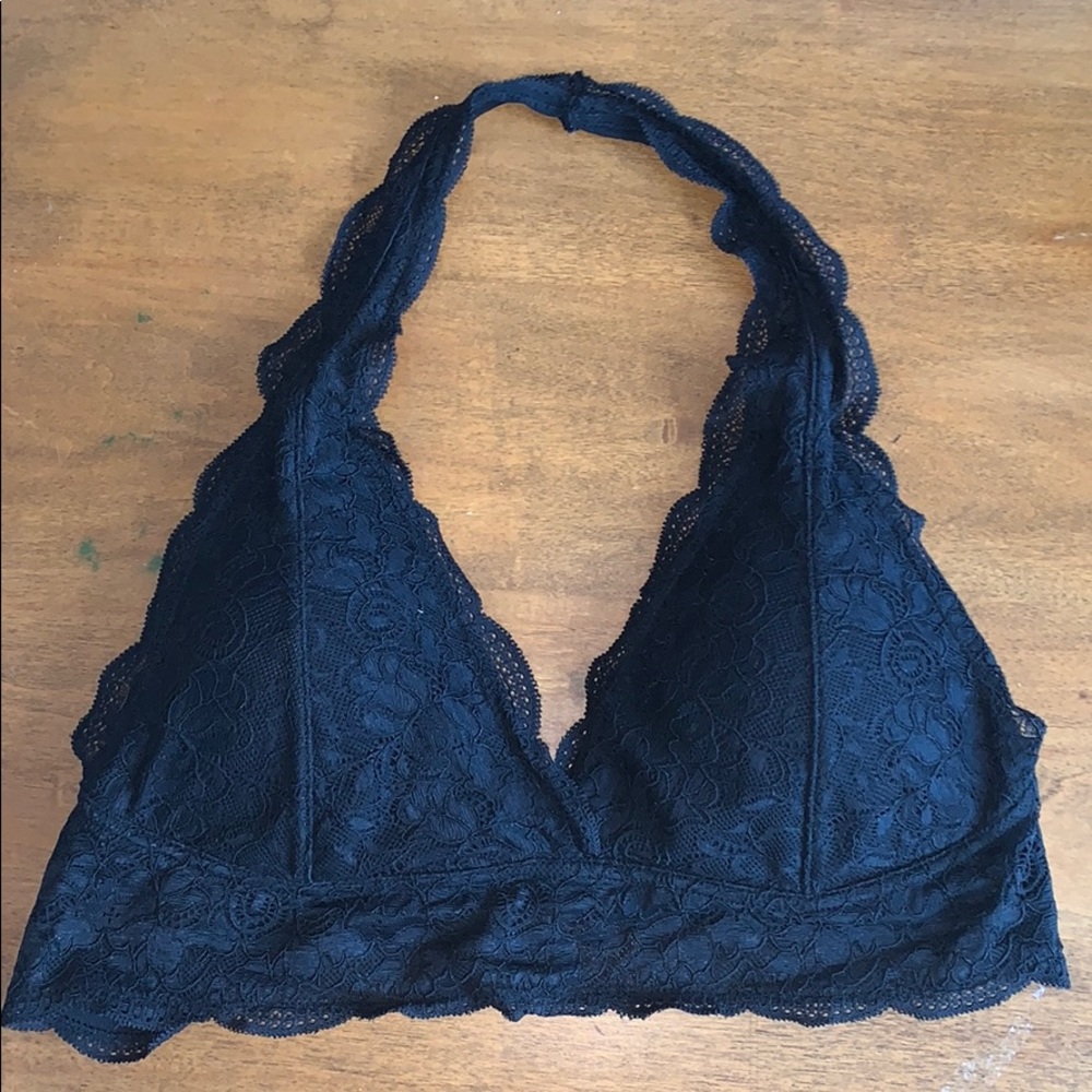 Black lace bralette